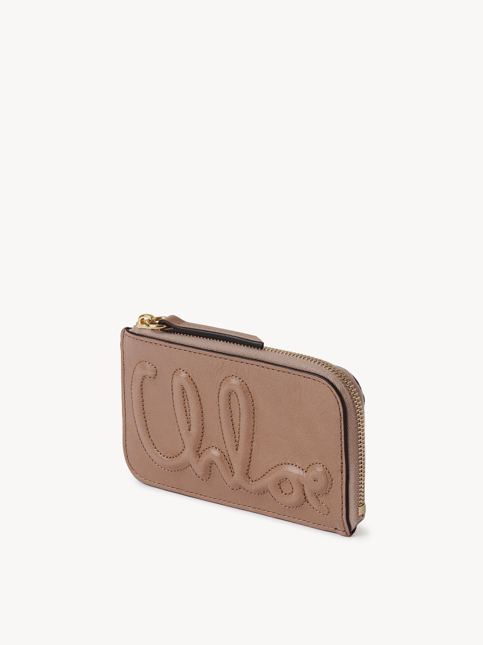C CHLOÉ SMALL PURSE WITH CARD SLOTS IN SHINY LEATHER - 2