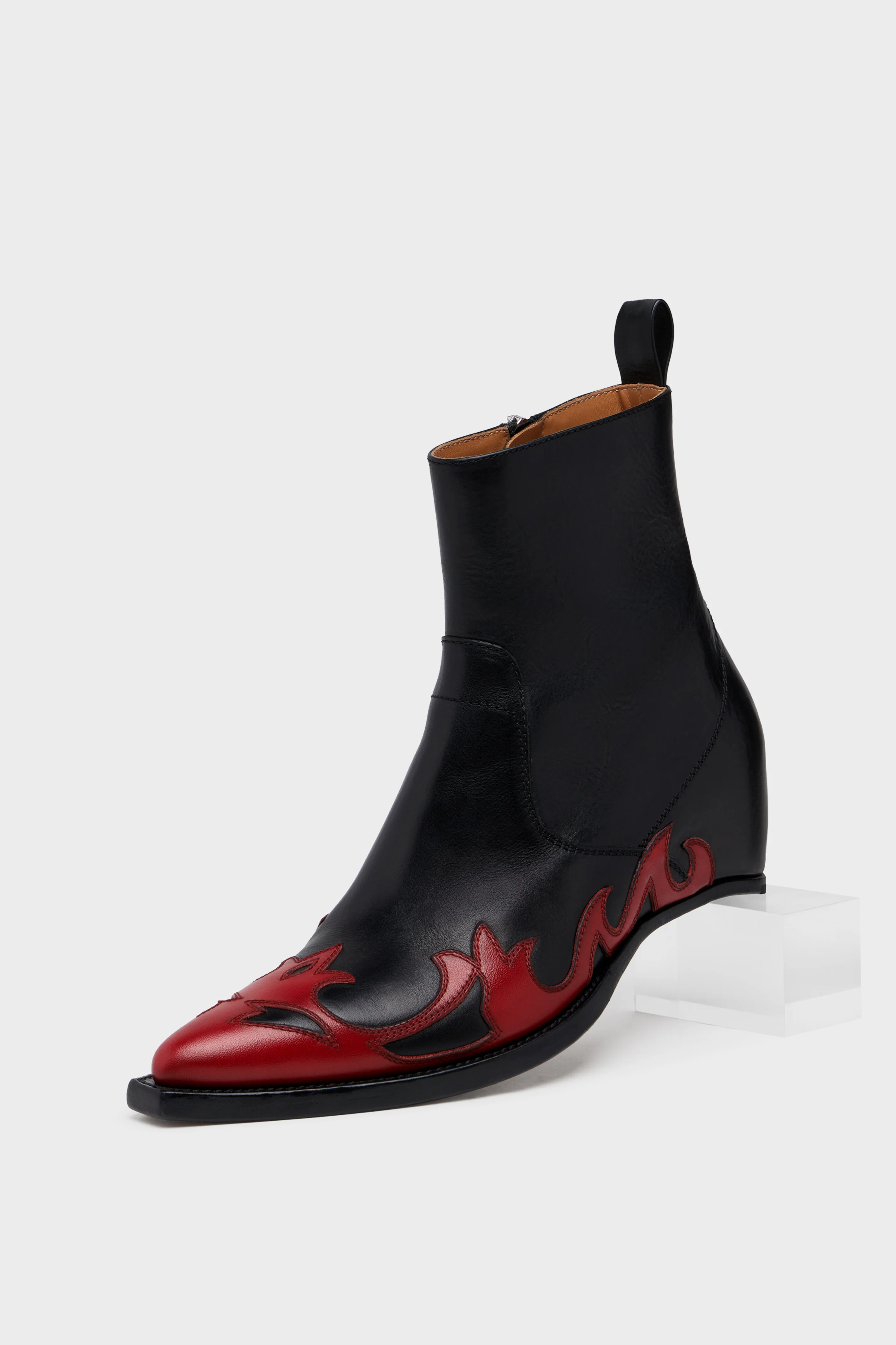 Heel-less Western Flame Boot - 1