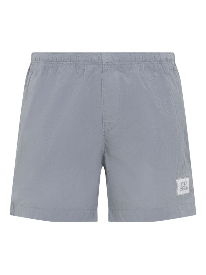 logo-patch swim shorts 1