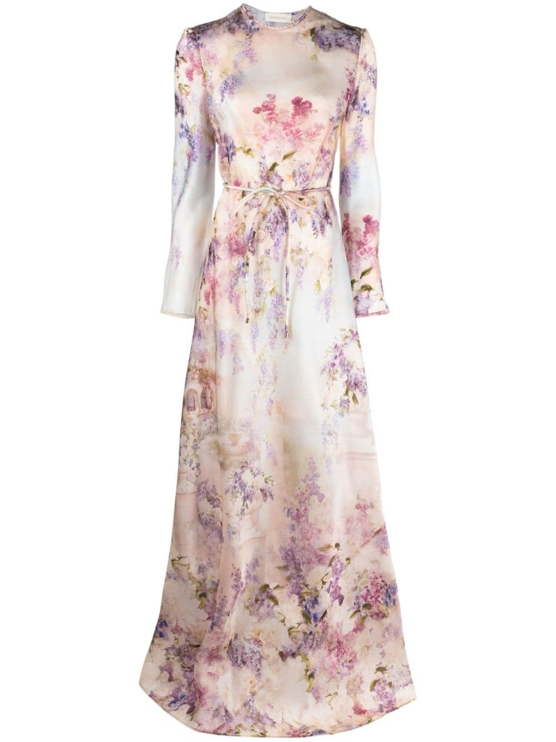 Luminosity floral-print silk dress 1
