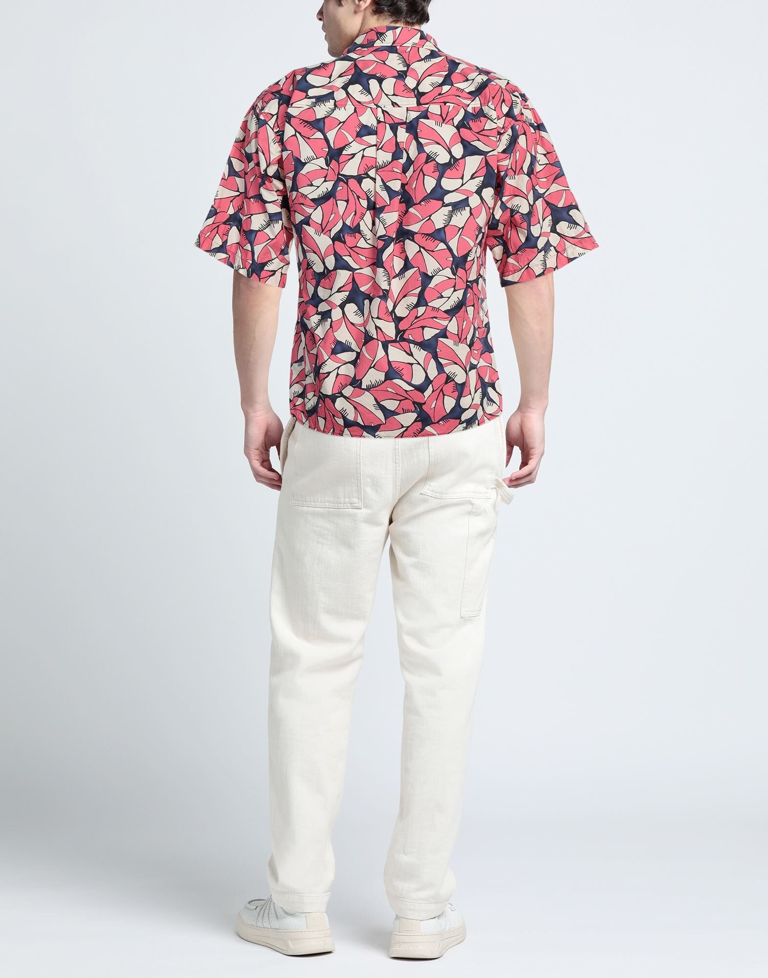 Pink Men's Patterned Shirt - 3