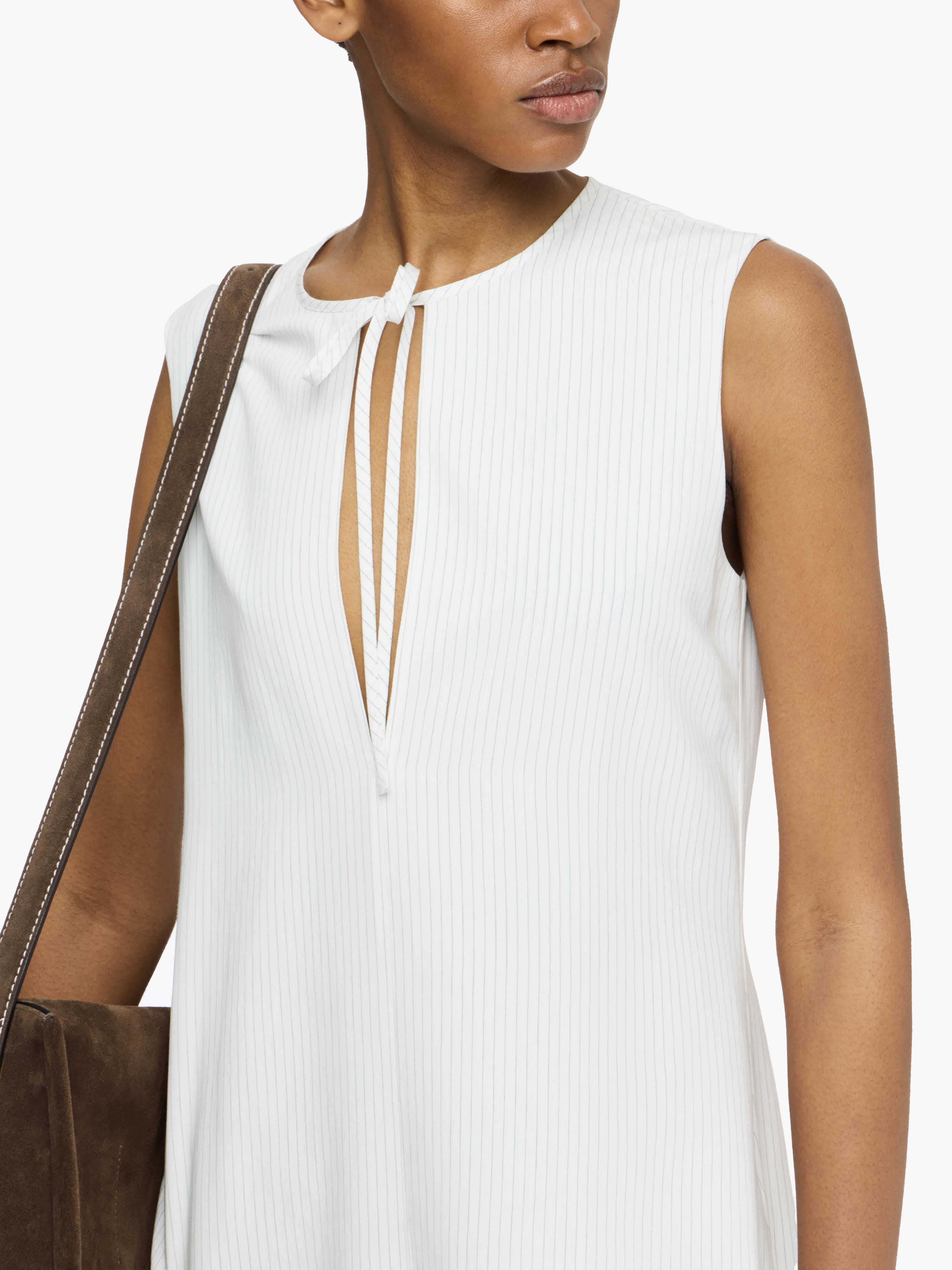 DOUBLE LAYER SLEEVELESS DRESS - 4