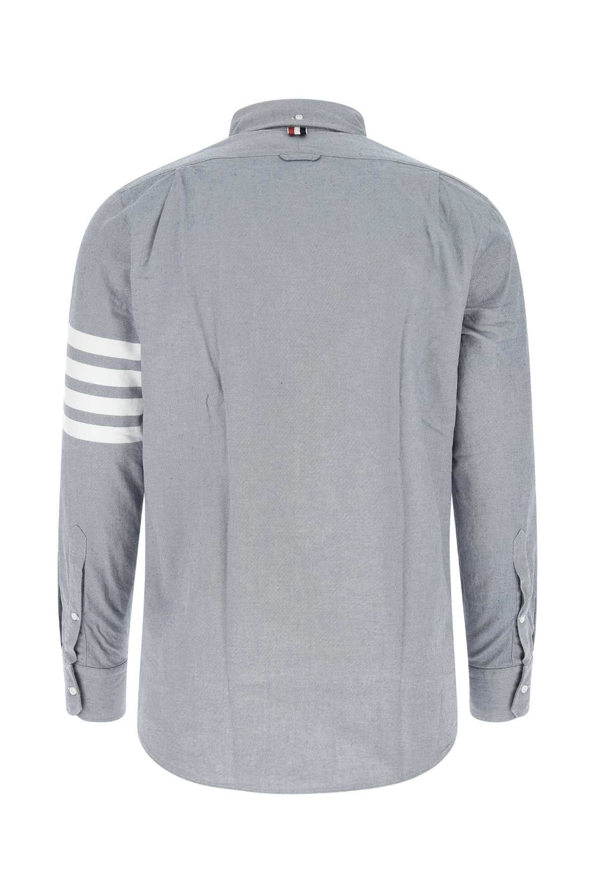 Thom Browne Men Light-Blue Cotton Shirt - 2