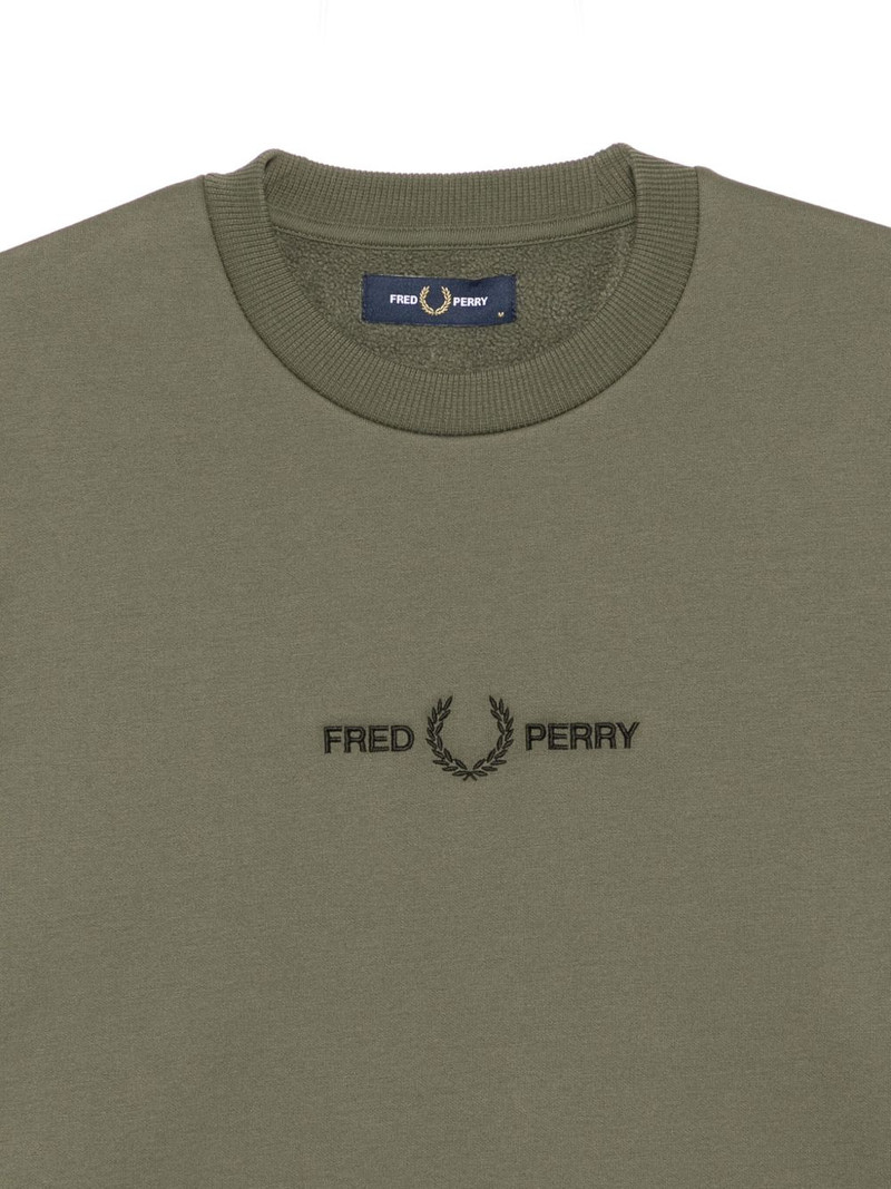 embroidered-logo sweatshirt 3
