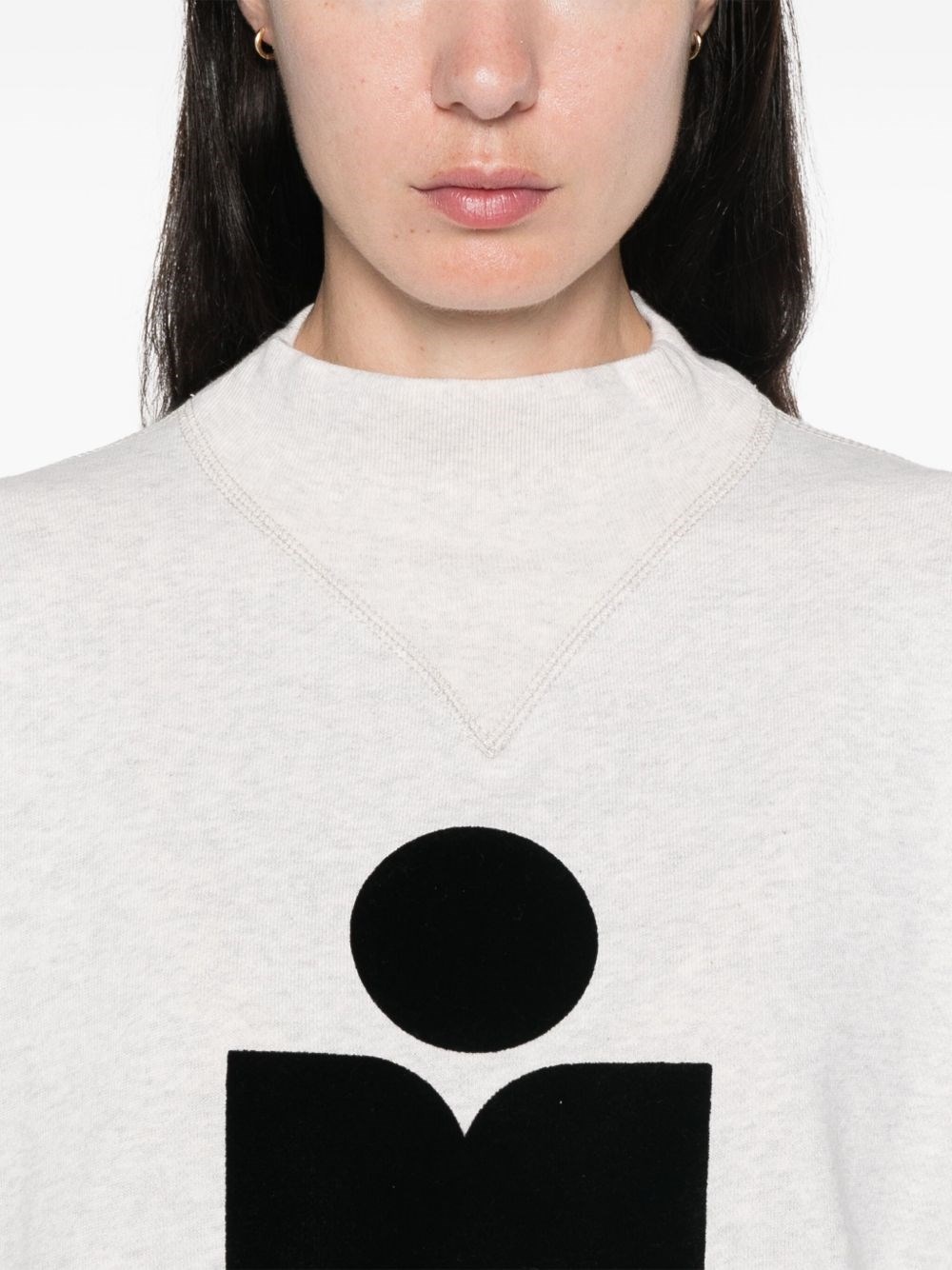 Moby logo cotton sweatshirt - 2