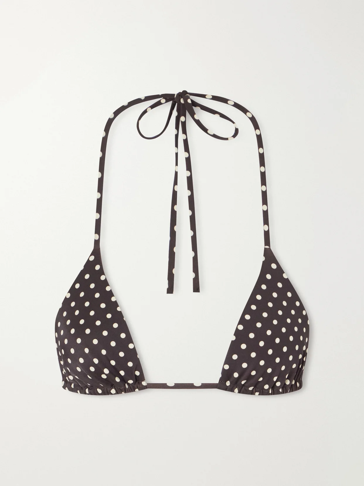 The String Polka-dot Triangle Bikini Top - 1