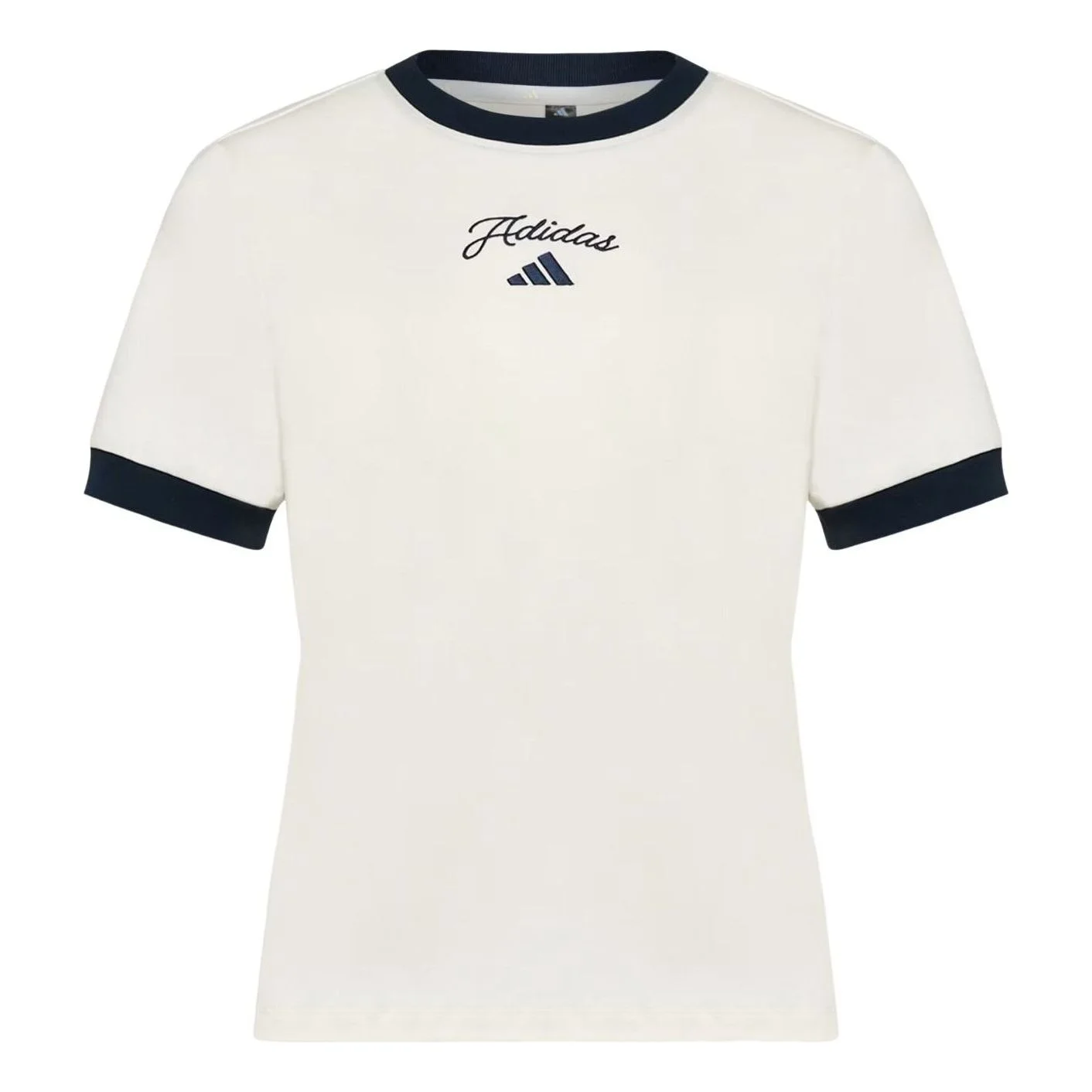 (WMNS) adidas Short-Sleeve T-Shirt Asia Sizing 'Off White' KZ1583 - 1