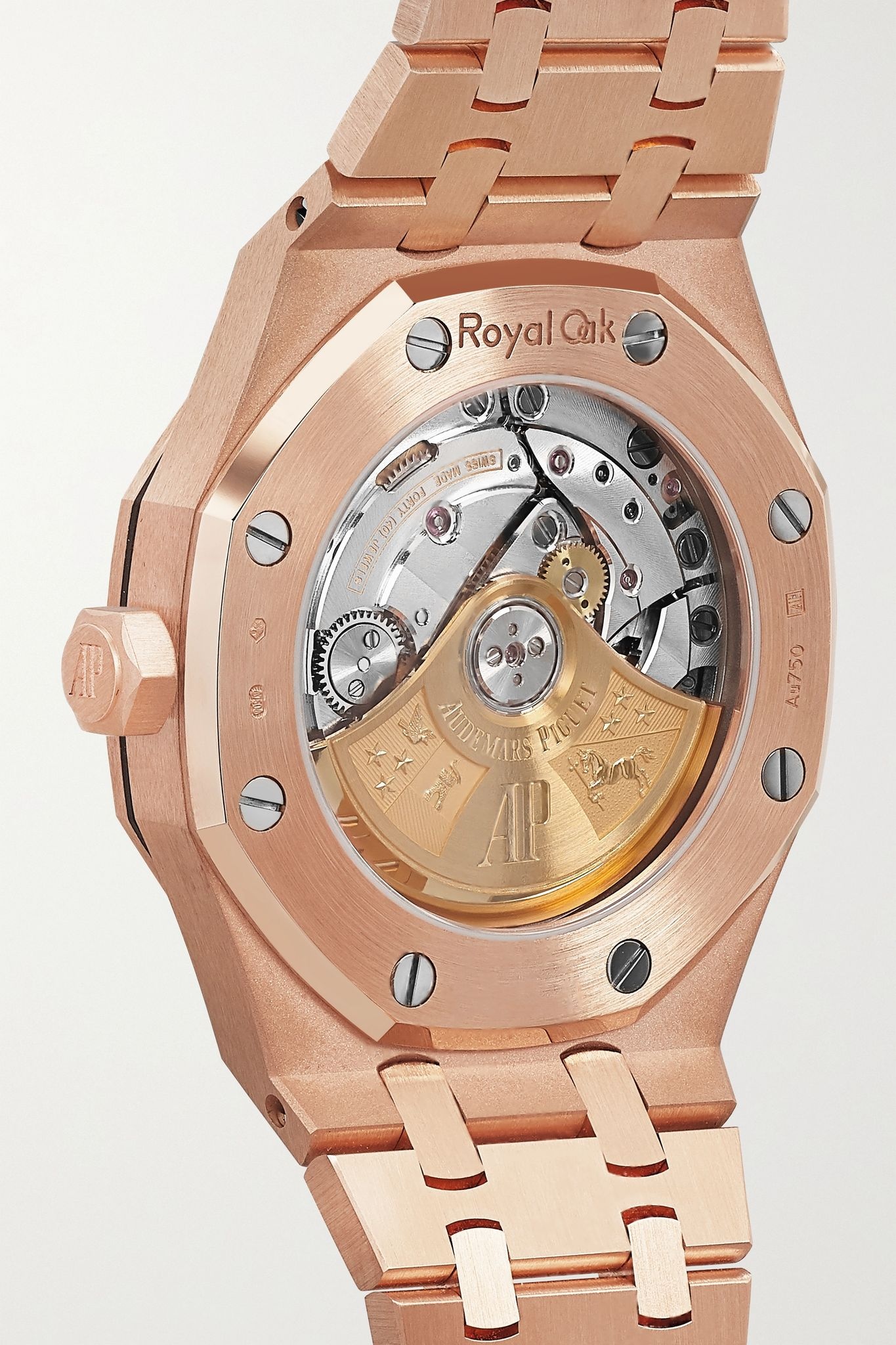 Royal Oak Automatic 37mm 18-karat pink gold and diamond watch - 4