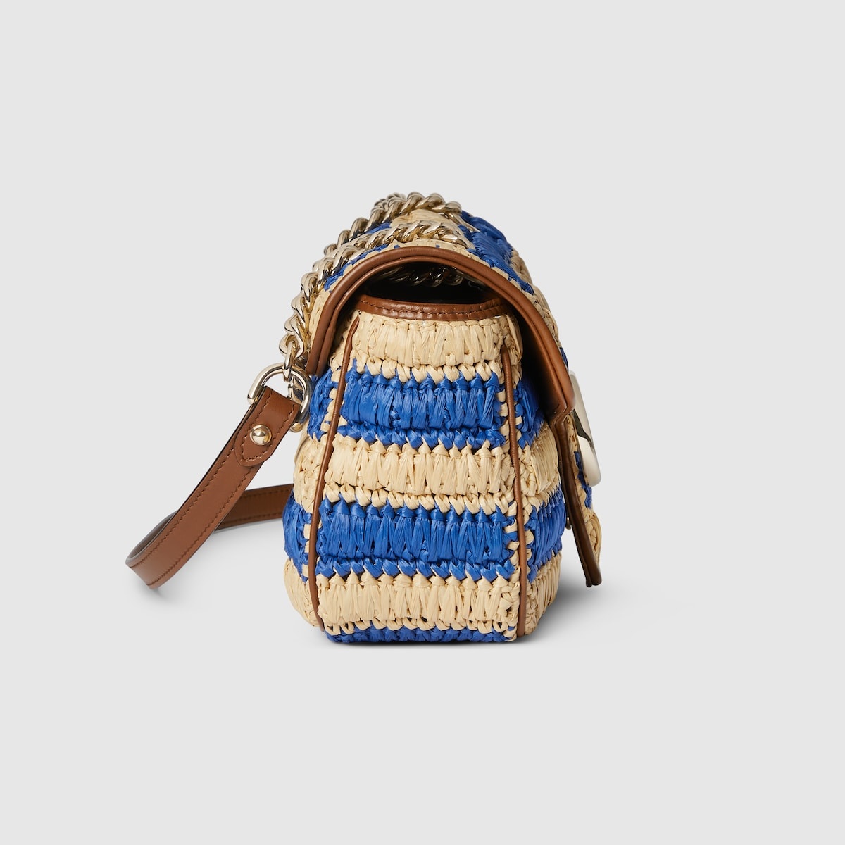 GG Marmont woven medium shoulder bag - 8
