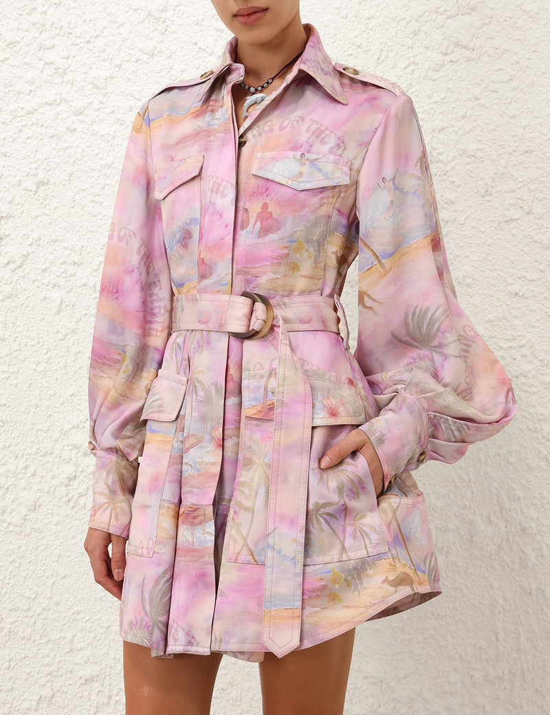 Zimmermann DAWNING CARGO MINI DRESS outlook
