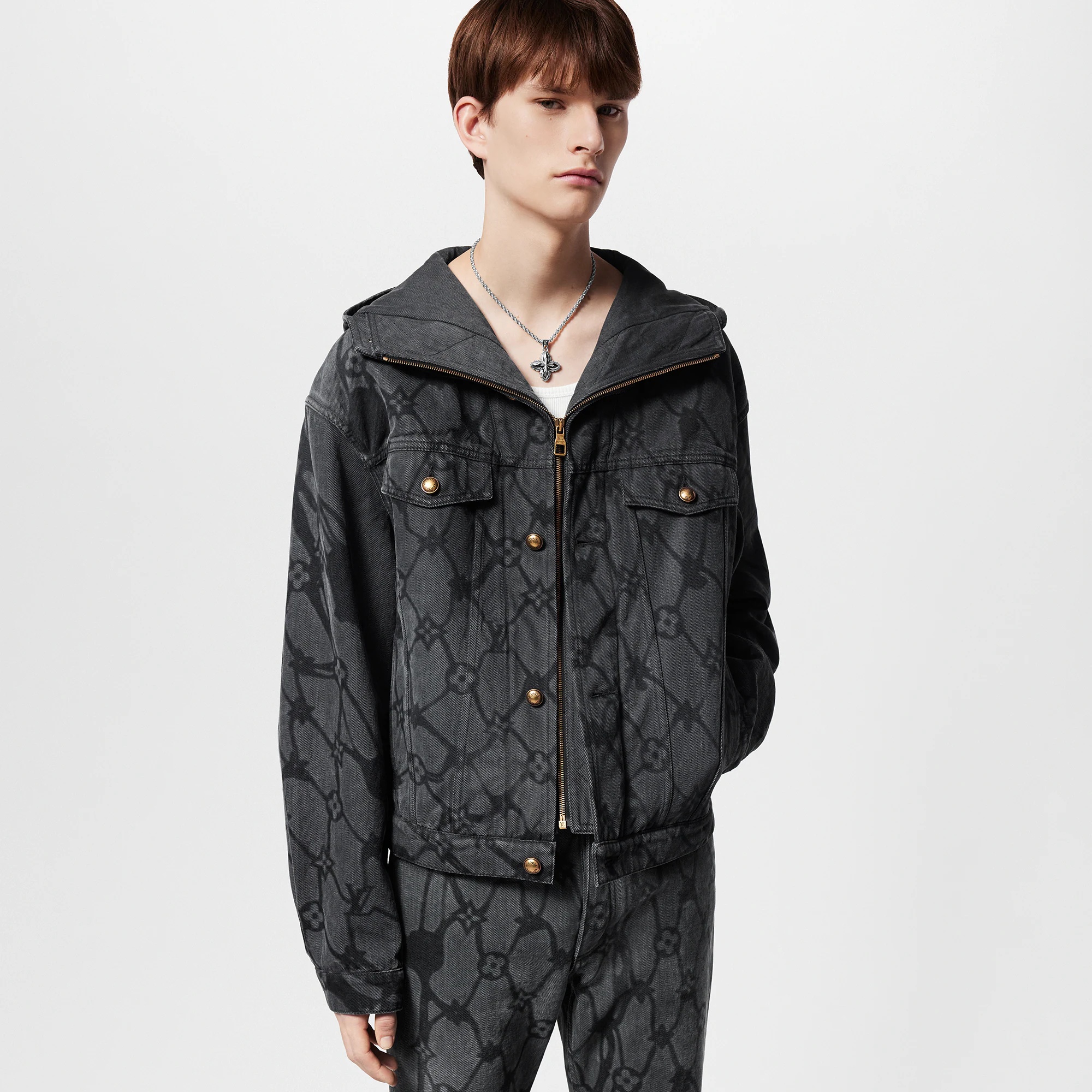 Monogram Denim Hooded Blouson - 2
