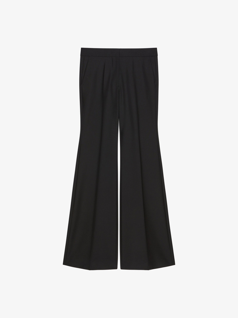 FLARE TAILORED PANTS IN WOOL AND MOHAIR 1