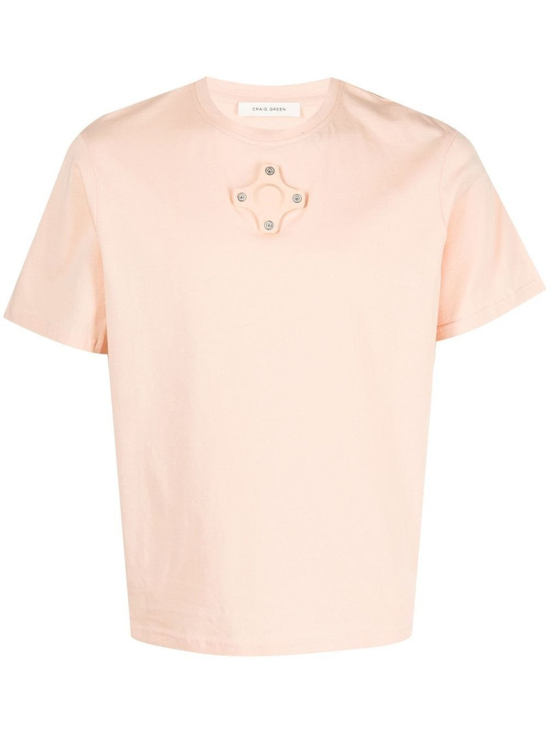eyelet-detail short-sleeve T-shirt 1