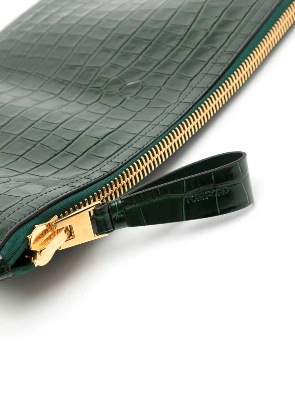 leather clutch bag - 3