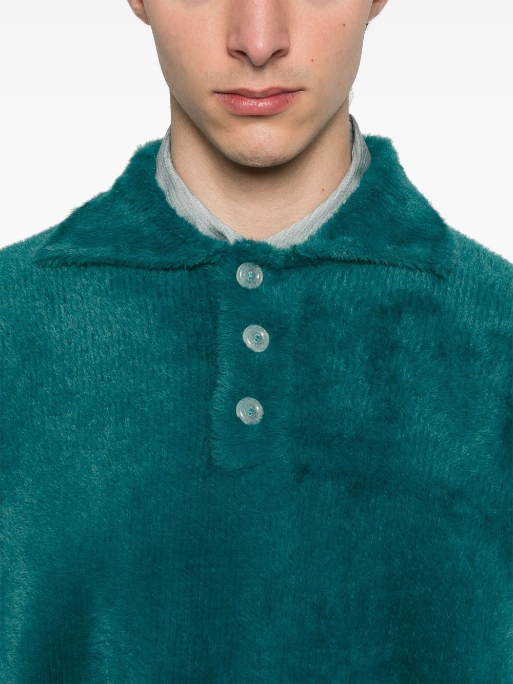 knitted polo shirt - 5