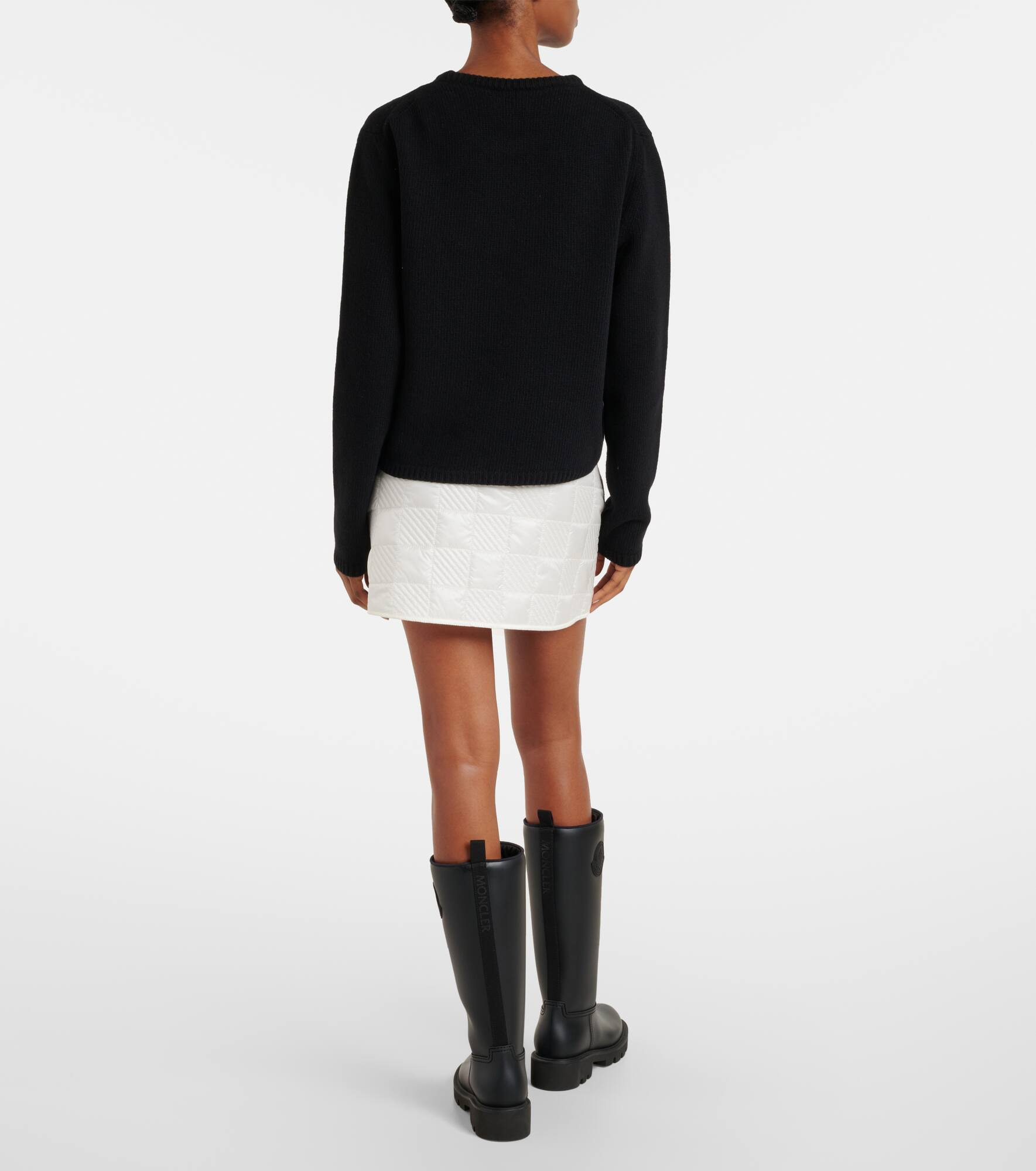Logo wool and cashmere sweater - 3