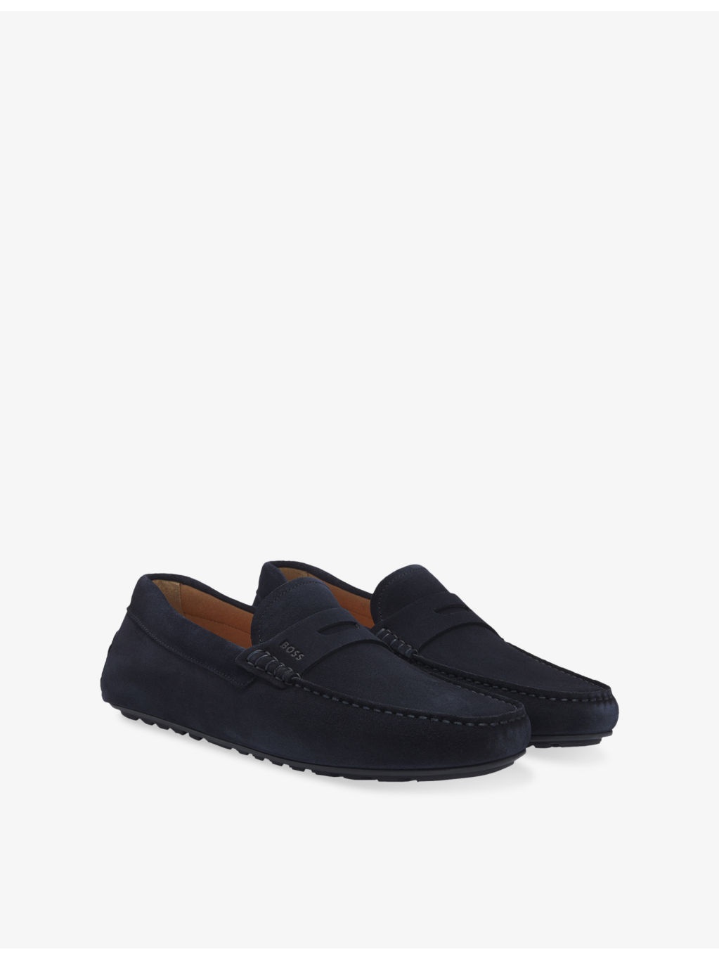 Penny-Detail Suede Loafers - 3