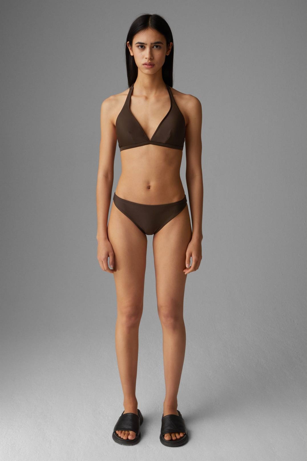 JASMIN BIKINI TOP IN DARK BROWN - 4