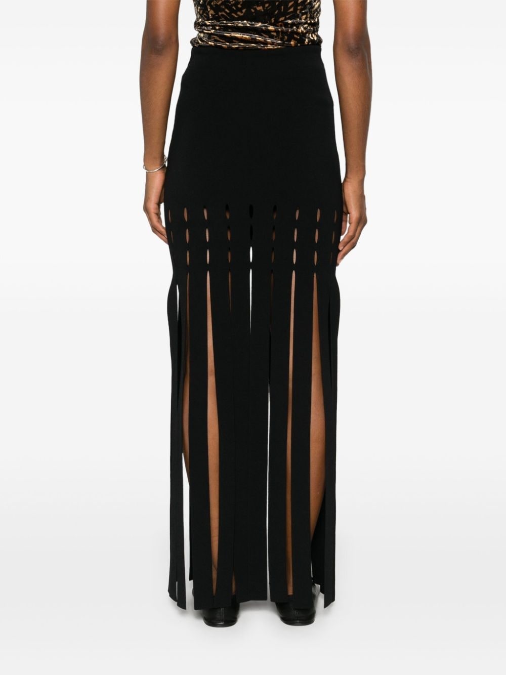 fringed midi skirt - 4
