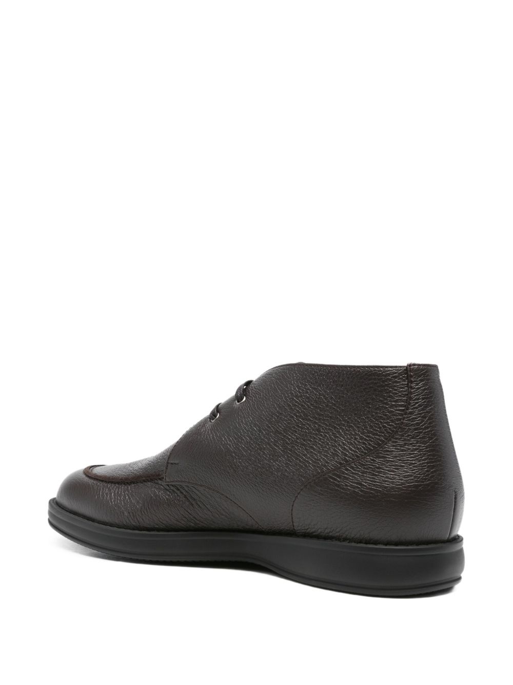leather lace-up boots - 3