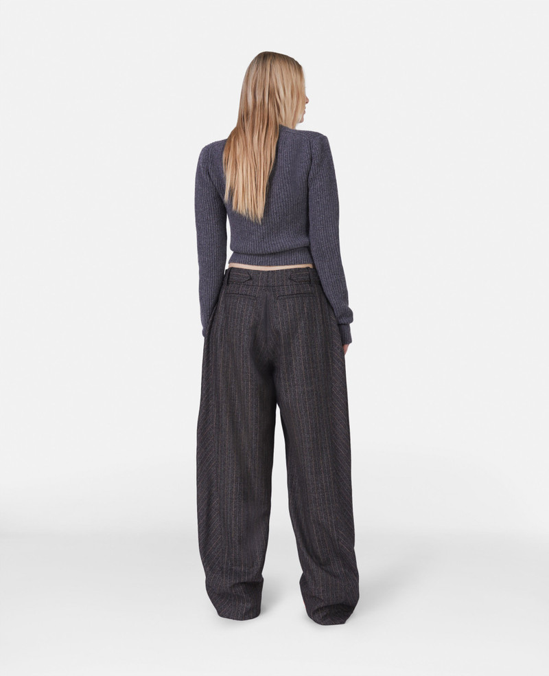 Horse Chain Embroidery Cropped Jumper 3