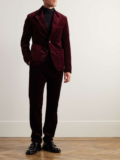 Oliver Spencer Mansfield Slim-Fit Cotton-Velvet Suit Jacket outlook