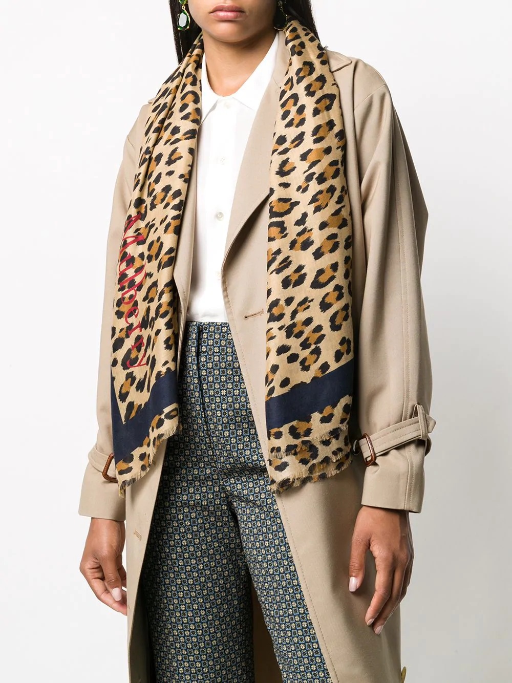 Leopard print scarf - 2