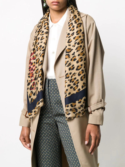 Mulberry Leopard print scarf outlook