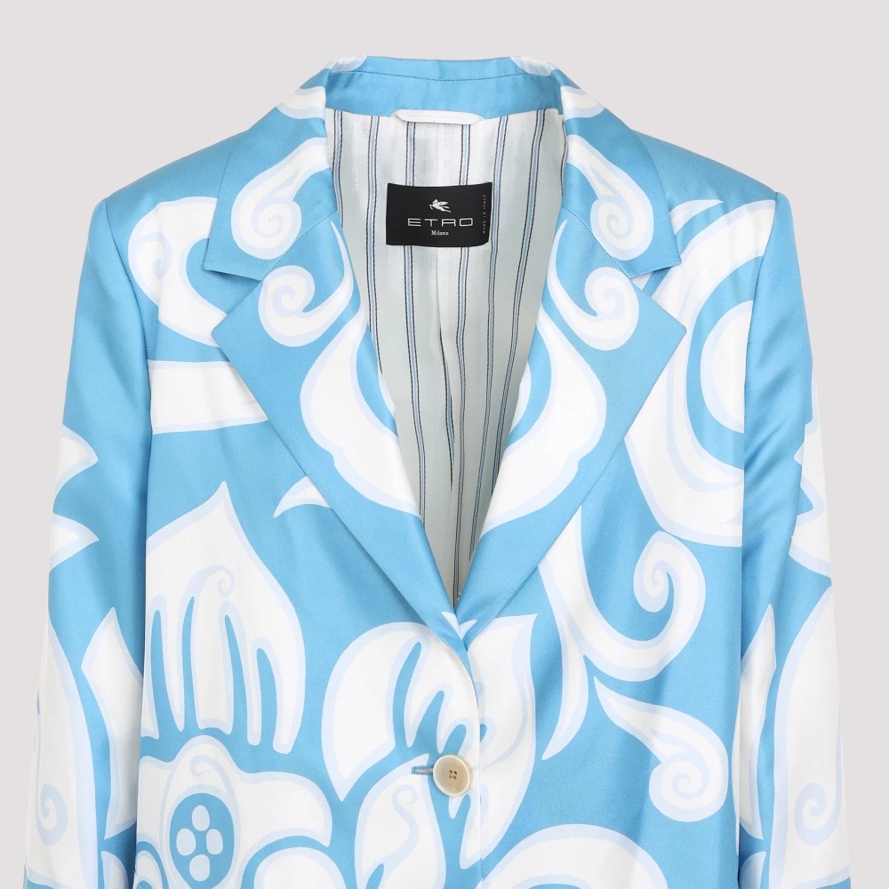 コート ETRO WRAA067.SP1C5 Coats Etro Floral Print Wrap Coat - Runway Catalog