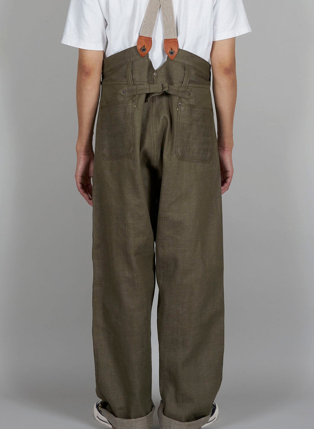 Railman Denim Pant in Green - 4