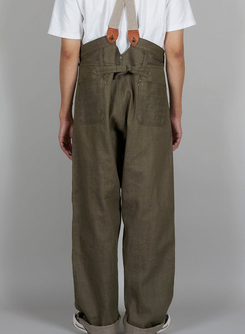 Railman Denim Pant in Green 4