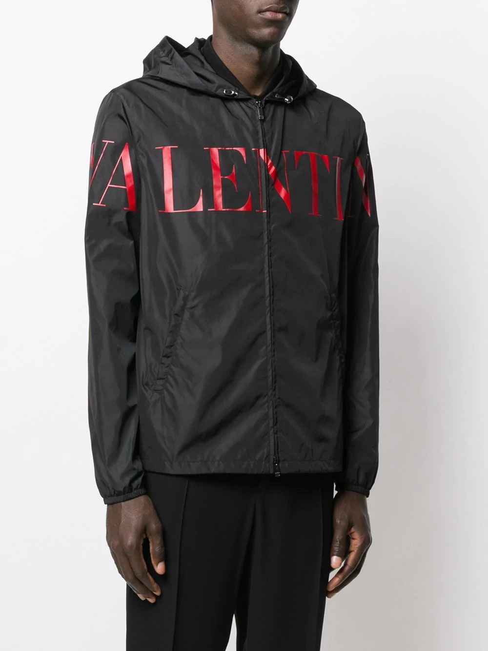 lightweight logo print jacket  - 3