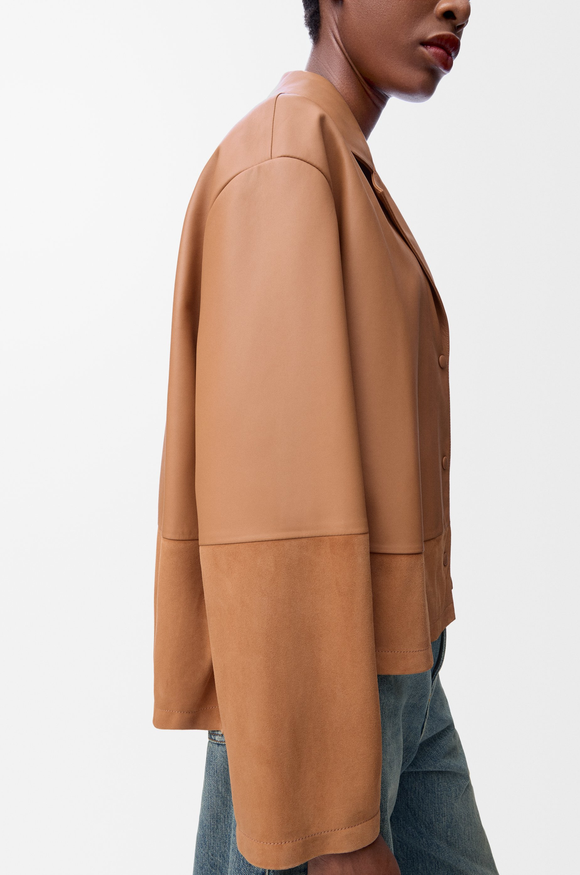 Pyjama blouse in nappa lambskin - 5