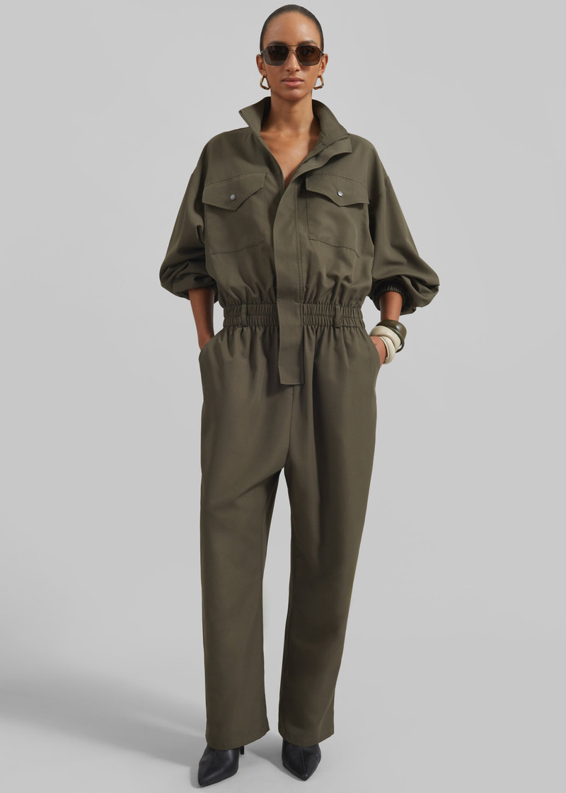 Tropez Jumpsuit - Khaki 3