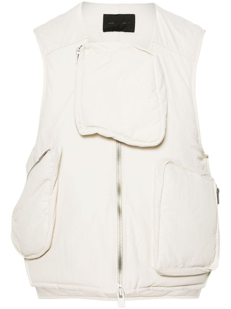 multi-pocket padded gilet 1