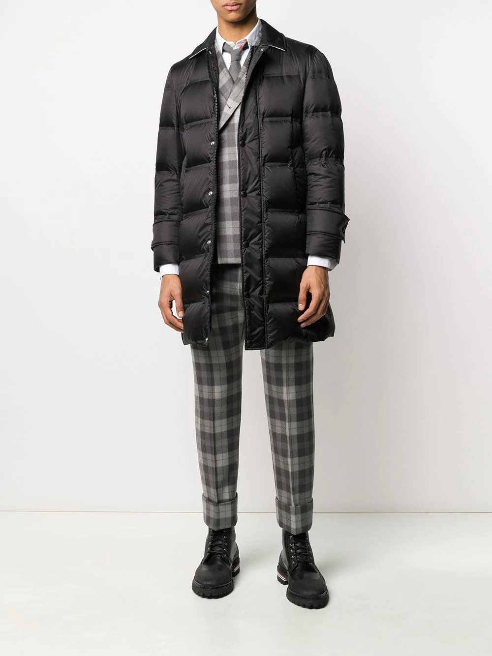 quilted zipped puffer jacket - 2