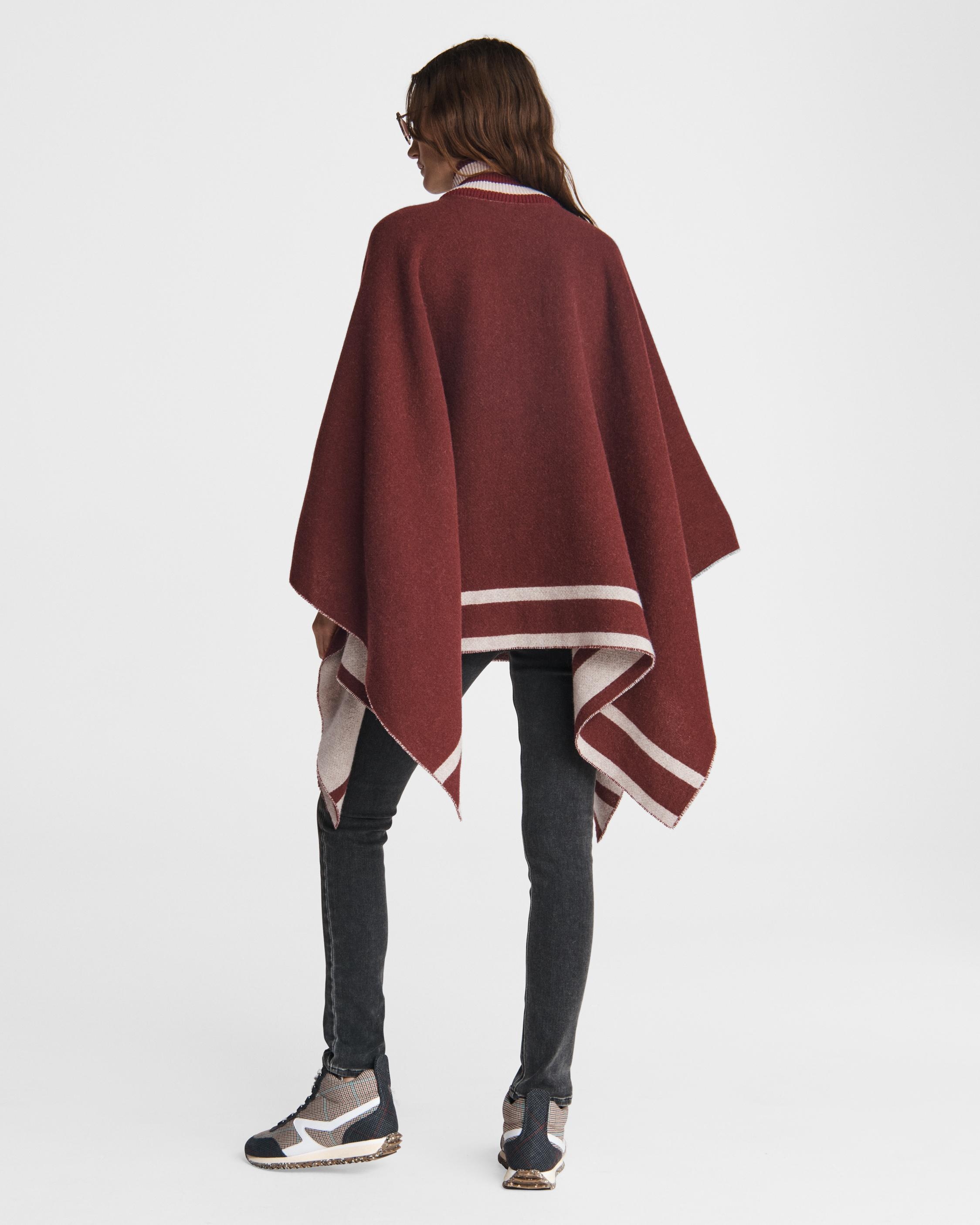 Varsity Zip Wool Poncho
Midweight Poncho - 5