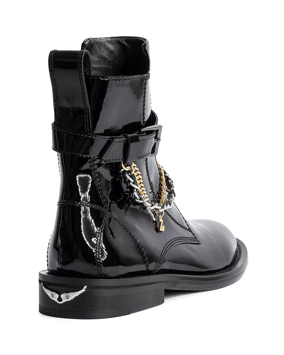 Women's Laureen Buckle & Chain Ankle Booties - 5