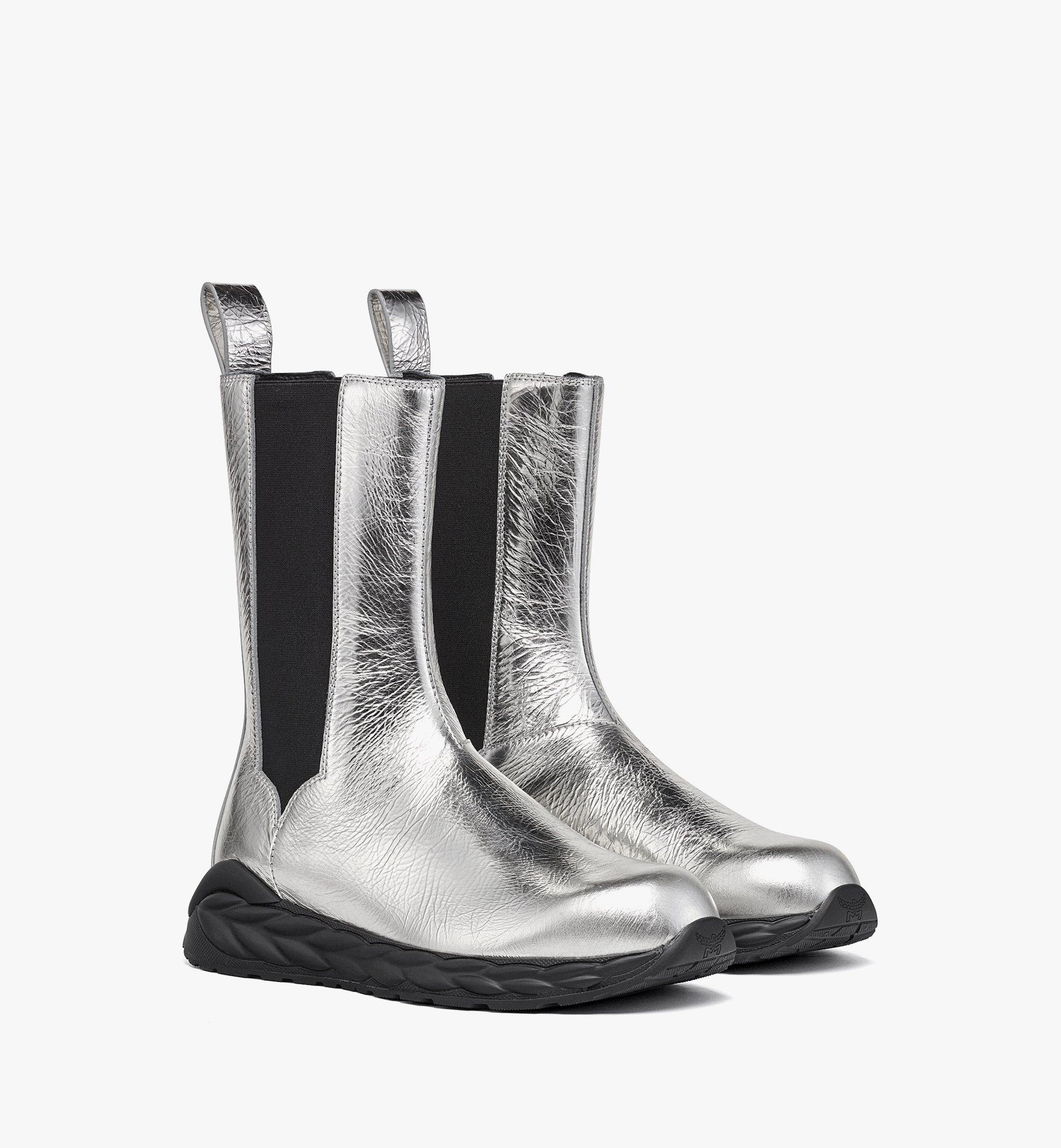 Skywander Boots in Metallic Calf Leather - 1