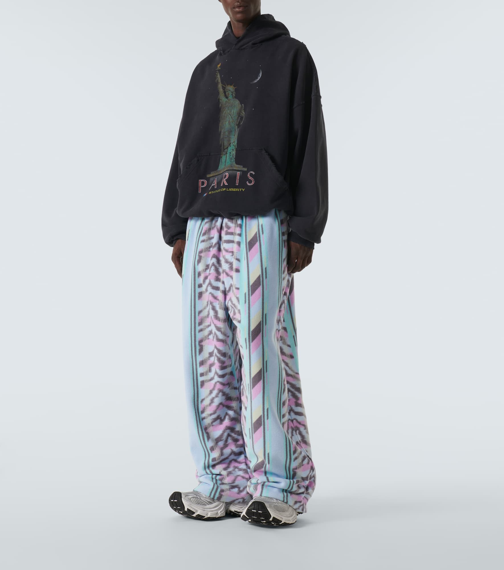 Printed fleece sweatpants - 2