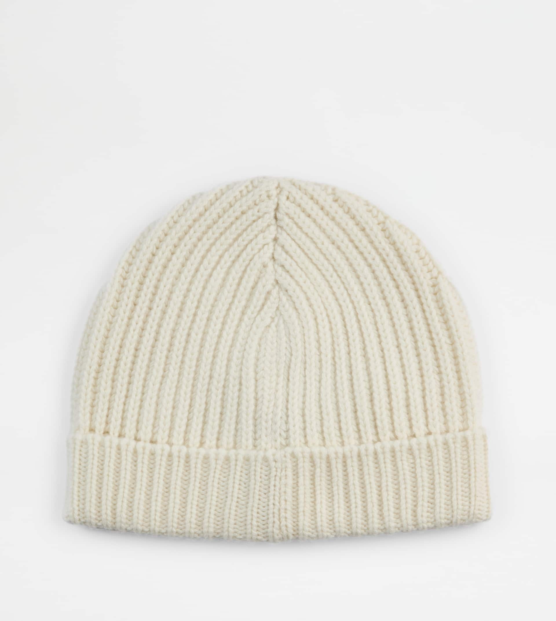 BEANIE IN CASHMERE - WHITE - 2