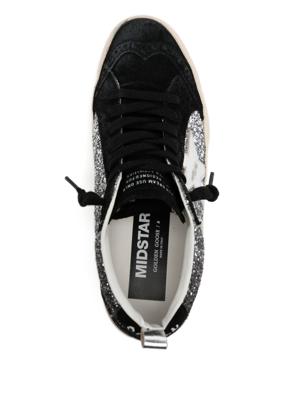 mid star glitter sneakers - 4