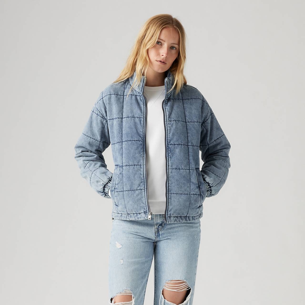 BOX QUILTED COTTON JACKET - 2