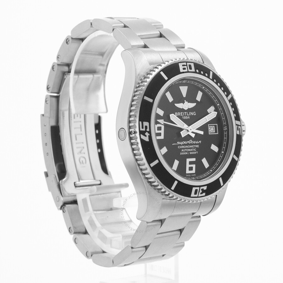 Pre-owned Breitling Superocean 44 Automatic Chronometer Black Dial Men's Watch A17391 - 7