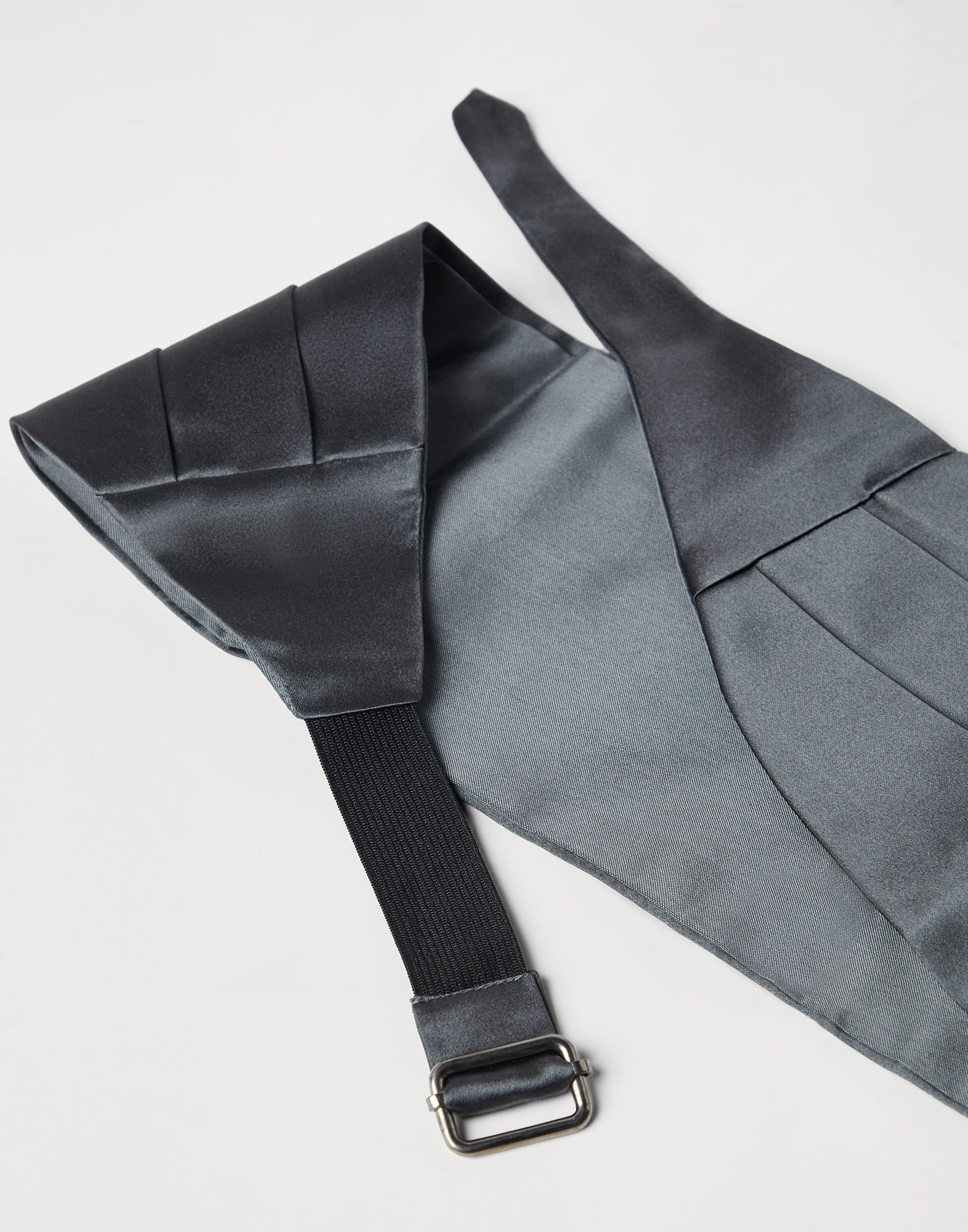 Cotton and silk satin cummerbund - 2