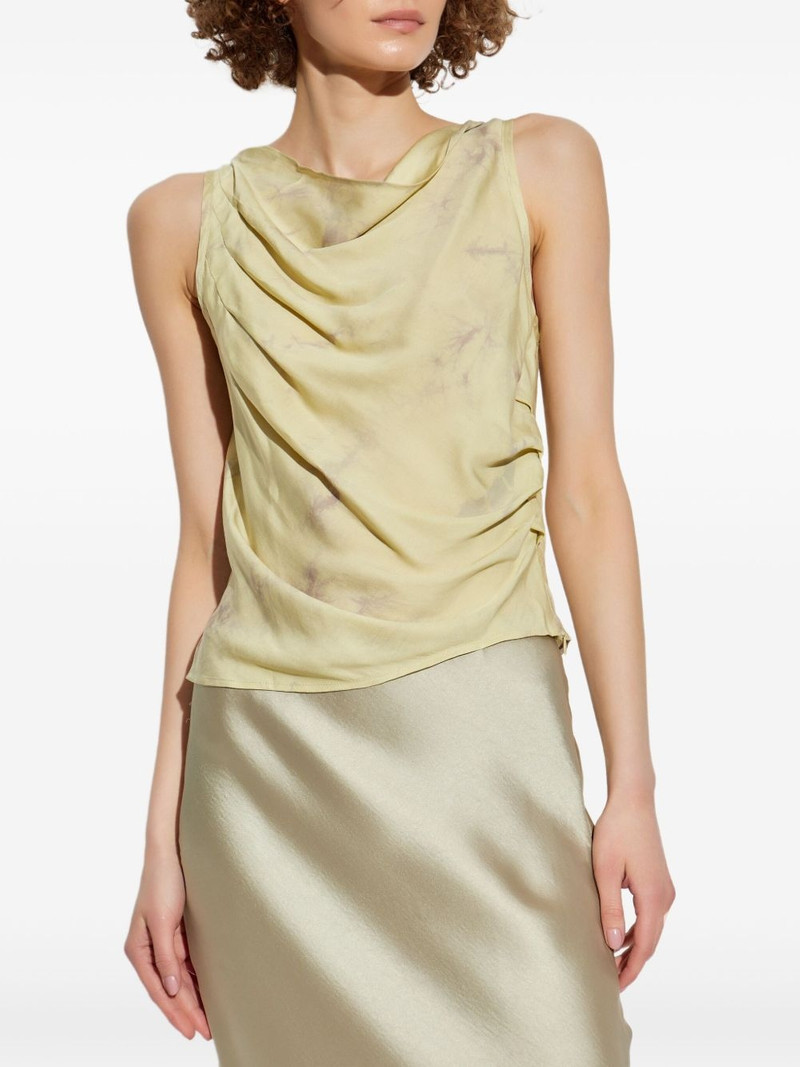 draped sleeveless blouse 3