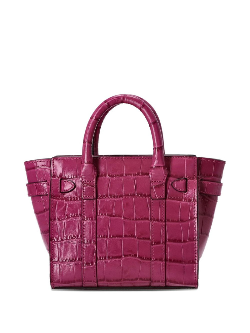 Mulberry Bayswater crocodile-effect leather tote bag outlook
