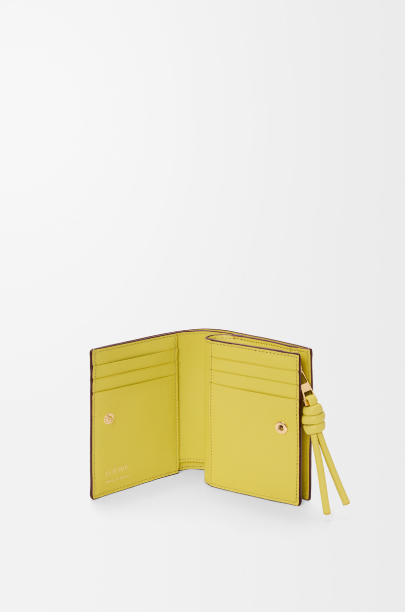 Loewe Knot compact wallet in shiny nappa calfskin outlook