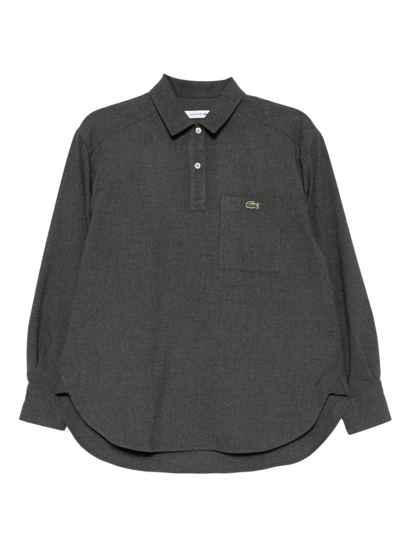 logo flannel blouses 1