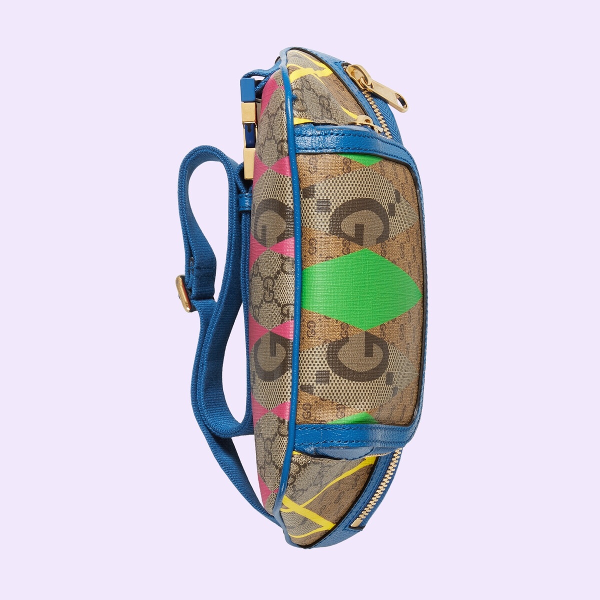 GG rhombus print large belt bag - 10